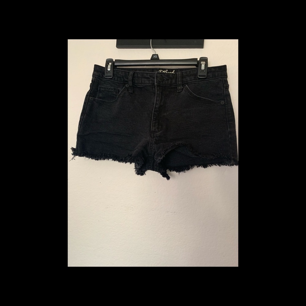 Black short shorts/daisy dukes, USED 2x